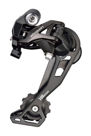 Przerzutka Tylna MICROSHIFT XLE, 10.rzędowa(1/2x10), Kompatybilna z Shimano, Krótki Wózek, Max. Tryb 32-36T, Pojemność 35T