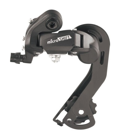 Przerzutka Tylna MICROSHIFT, 6-7.rzędowa(2/3x6/7), Kompatybilna z Shimano, Długi Wózek, Max. Tryb 28-30T, Min. Tryb 13-14T, Pojemność 43T