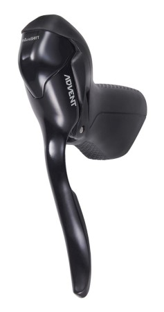 Klamkomanetka MICROSHIFT ADVENT, Lewa, 1.rzędowa, Nie kompatybilna z Shimano, Dual Control, Z Dźwignią Hamulca Tylko, Czarna