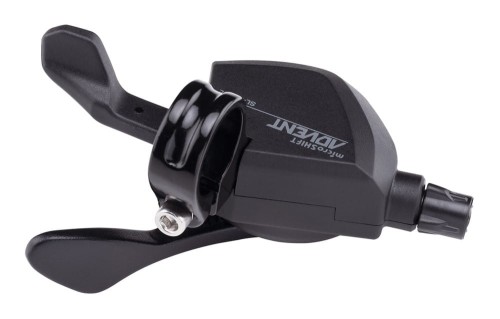 Przejdź do produktu Manetka MICROSHIFT ADVENT, Lewa, 2.rzędowa(2x9), Nie kompatybilna z Shimano, Xpress Trigger, Bez Wskaźnika Przełożeń