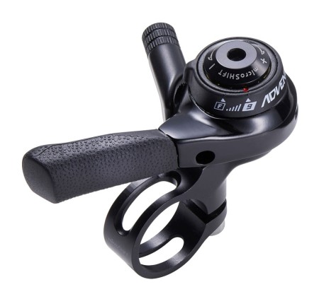 Manetka MICROSHIFT ADVENT, Prawa, 9.rzędowa, Nie kompatybilna z Shimano, Thumb Shifter, Friction/Indeksowanie