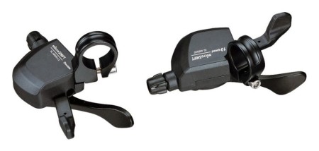 Manetki MICROSHIFT XLE, Para, 10.rzędowe(2x10), Kompatybilne z Shimano, Xpress Trigger, Bez Wskaźnika Przełożeń