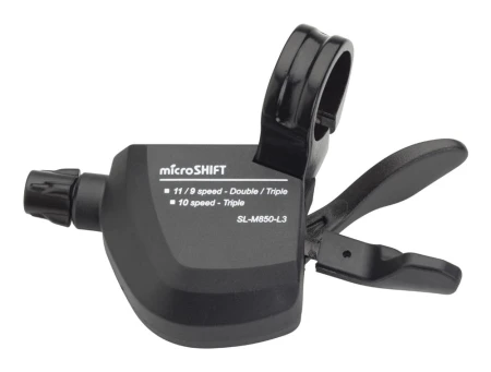 Manetka MICROSHIFT XLE, Lewa, 3.rzędowa, Kompatybilna z Shimano, Xpress Trigger, Bez Wskaźnika Przełożeń