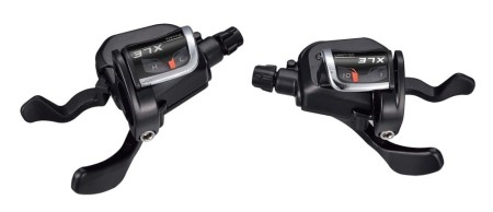 Manetki MICROSHIFT XLE, Para, 10.rzędowe(3x10), Kompatybilne z Shimano, Xpress Trigger, Optyczny Wskaźnik Przełożeń