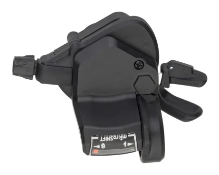 Manetka MICROSHIFT, Prawa, 9.rzędowa, Kompatybilna z Shimano, Thumb Tap, Optyczny Wskaźnik Przełożeń