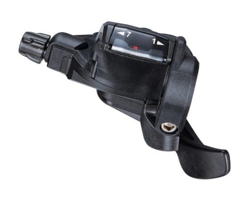 Przejdź do produktu Manetka MICROSHIFT, Prawa, 7.rzędowa, Kompatybilna z Shimano, Thumb Tap, Optyczny Wskaźnik Przełożeń