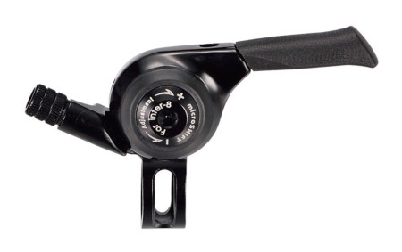 Manetka MICROSHIFT, Prawa, 8.rzędowa, Kompatybilne z Shimano, Thumb Shifter, Indeksowanie