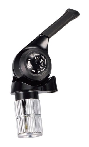 Przejdź do produktu Manetka MICROSHIFT INTER 8, Prawa, 8.rzędowa, Kompatybilna z Shimano, Bar End Shifter, Indeksowanie