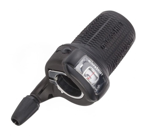 Przejdź do produktu Manetka MICROSHIFT INTER 7, Prawa, 7.rzędowa, Kompatybilna z Shimano, Twist Shifter, Optyczny Wskaźnik Przełożeń