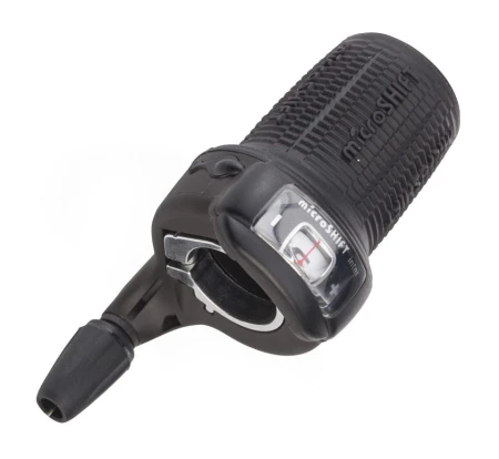 Manetka MICROSHIFT INTER 3, Prawa, 3.rzędowa, Kompatybilna z Shimano, Twist Shifter, Optyczny Wskaźnik Przełożeń