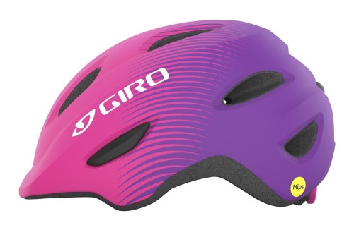 Przejdź do produktu Kask dziecięcy GIRO SCAMP INTEGRATED MIPS matte pink purple fade roz. XS (45-49 cm)