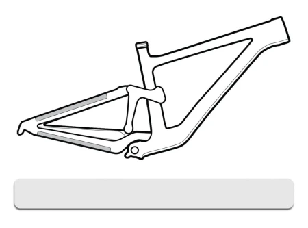 Osłona na ramę LIZARDSKINS CLEAR Protective Frame Wrap - Small przezroczysta połysk (NEW 2023)