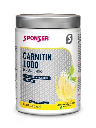 Przejdź do produktu Napój niskokaloryczny SPONSER CARNITIN 1000 cytryna-czarny bez puszka 400g (NEW 2023)