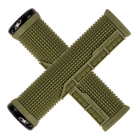 Chwyty kierownicy LIZARDSKINS MACHINE LOCK-ON klamry olive green - rove.pl