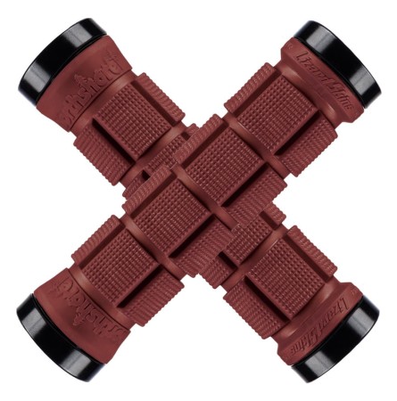 Chwyty kierownicy LIZARDSKINS NORTHSHORE LOCK-ON klamry 130mm deep red - rove.pl