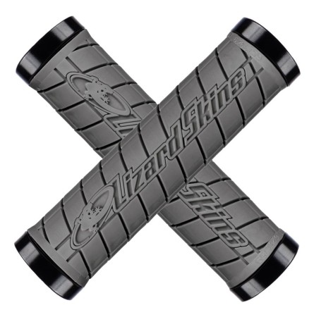 Chwyty kierownicy LIZARDSKINS LOGO LOCK-ON klamry 130mm graphite - rove.pl