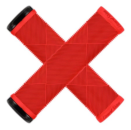 Chwyty kierownicy LIZARDSKINS STRATA Single-Sided Lock-On Strata - Candy Red klamry 130mm (NEW 2023) - rove.pl