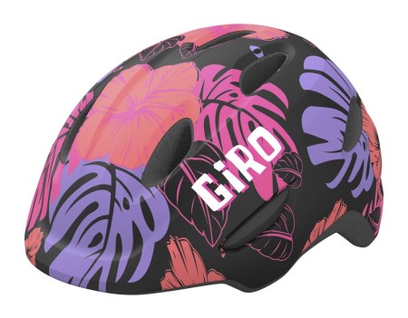 Kask dziecięcy GIRO SCAMP INTEGRATED MIPS matte black floral roz. XS (45-49 cm) - rove.pl