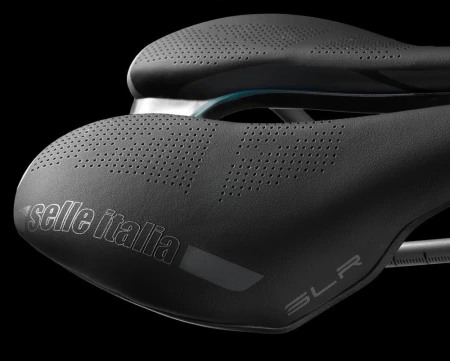 Siodło SELLE ITALIA SLR BOOST GRAVEL TI316, Superflow L (id match L3), TI 316 Rail, Fibra-Tek, Light Gel, 209g, Czarne - rove.pl