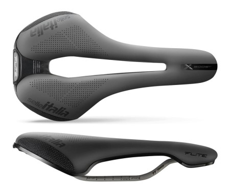 Siodło SELLE ITALIA FLITE BOOST X-CROSS TI316 SUPERFLOW L (id match L3) TI 316 Rail, Fibra-Tek, Light Gel, 208g - rove.pl