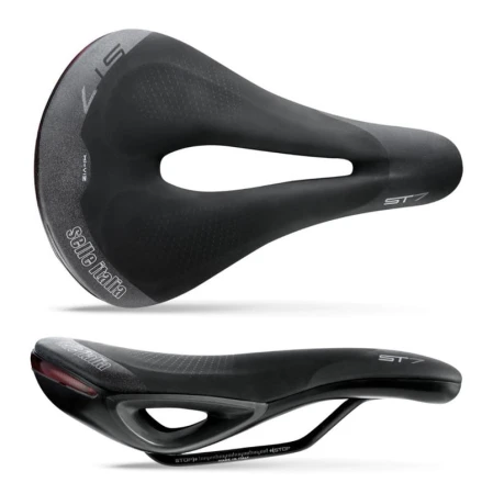 Siodło SELLE ITALIA SPORTOURING ST 7 SUPERFLOW L (id match L3), Fec Alloy Rail, Soft-Tek, Light Gel, 475g - rove.pl