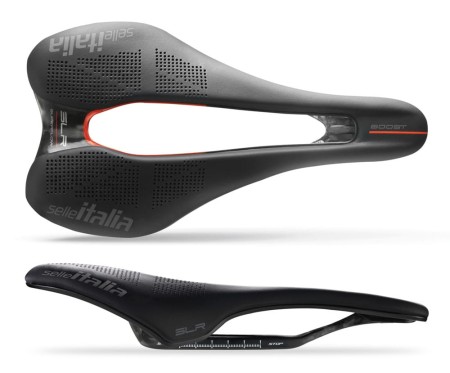 Siodło SELLE ITALIA SLR BOOST KIT CARBONIO SUPERFLOW S (id match S3), Carbon Rail+10mm, Fibra-Tek, 122g - rove.pl