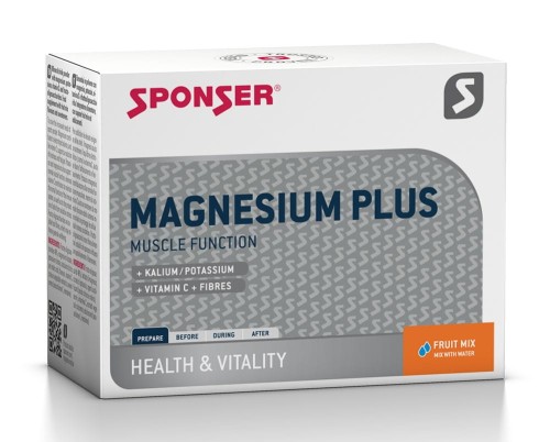 Przejdź do produktu Magnez SPONSER MAGNESIUM PLUS w proszku mix owoców (pudełko 20 saszetek x 6,5g) .