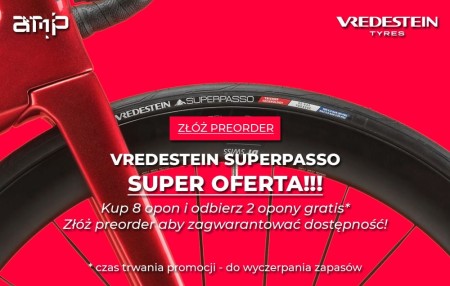 Zestaw 10 opon VREDESTEIN Superpasso, (8+2 GRATIS) - rove.pl