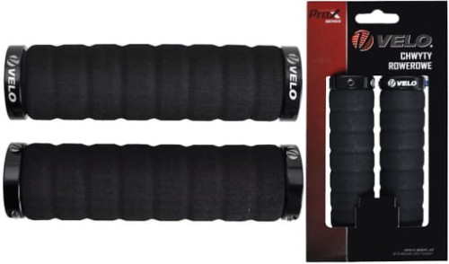 Przejdź do produktu Chwyty kierownicy Velo Prox VLG-Pianka blk 129mm