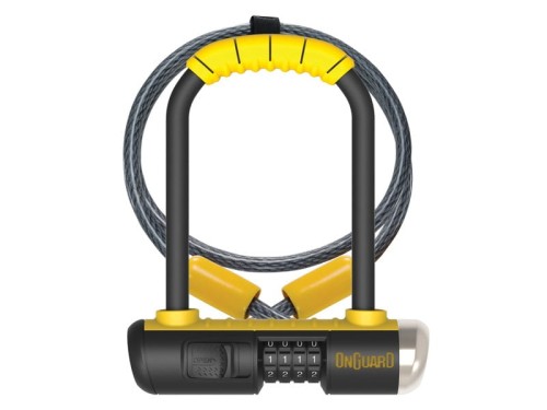 Przejdź do produktu Zapięcie rowerowe ONGUARD Combo Mini DT 8015C U-LOCK - 13mm 90mm 140mm - SZYFR + linka 10mm 120cm