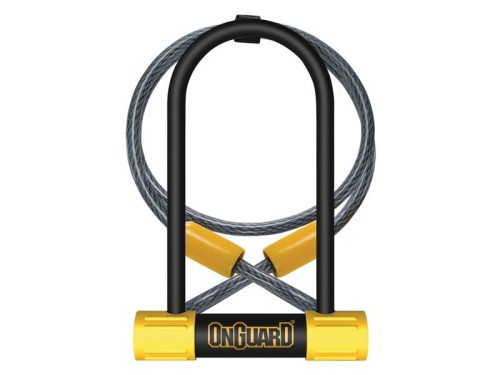 Przejdź do produktu Zapięcie rowerowe ONGUARD Bulldog Medium DT 8015M U-LOCK - 13mm 90mm 140mm - 5 x Klucze z kodem + linka 10mm 120cm
