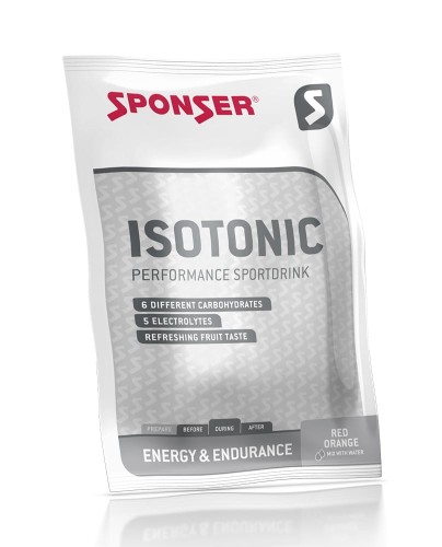 Przejdź do produktu Napój SPONSER ISOTONIC Czerwona Pomarańcza pudełko 20 szt. x 52g