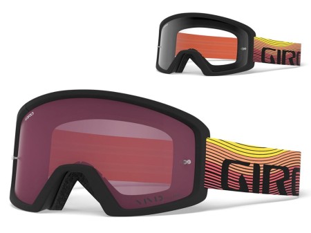 Gogle GIRO BLOK MTB orange heatwave (Szyba Czerwona Lustrzana VIVID-Carl Zeiss TRAIL + Szyba Przeźroczysta 99% S0) (DWZ) - rove.pl