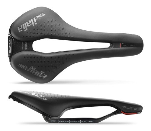 Przejdź do produktu Siodło SELLE ITALIA FLITE BOOST KIT CARBONIO SUPERFLOW L (id match L3), Carbon Rail+10mm, Fibra-Tek, 162g