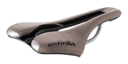 Siodło SELLE ITALIA SLR BOOST GRAVEL TI316, Superflow S (id match - S3), TI 316 Rail, Fibra-Tek, Light Gel, 204g, Brązowe - rove.pl