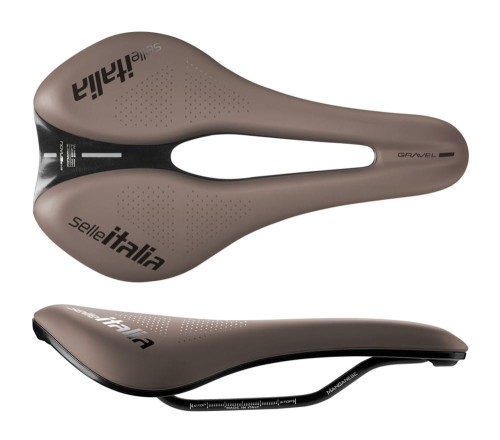 Przejdź do produktu Siodło SELLE ITALIA NOVUS BOOST EVO GRAVEL TM, Superflow L (id match - L3), Manganese Rail, Soft-Tek, 242g, Brązowe