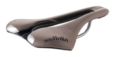 Siodło SELLE ITALIA SLR BOOST GRAVEL TI316, Superflow L (id match - L3), TI 316 Rail, Fibra-Tek, Light Gel, 209g, Brązowe - rove.pl
