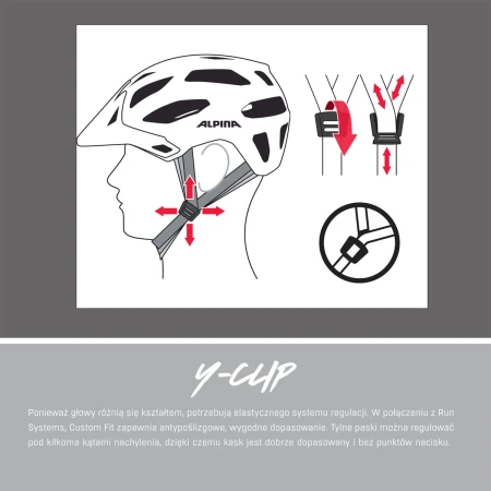 Alpina kask carapax  jr white polka dots 51-56 - rove.pl