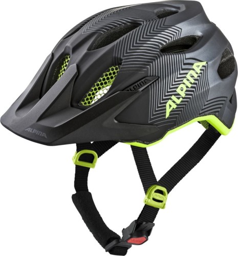 Przejdź do produktu Alpina kask carapax  jr black-neon-yellow 51-56