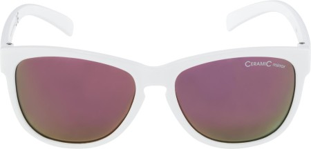 Alpina okulary junior luzy kolor white gloss szkło pink mirror cat.3 - rove.pl