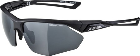 Alpina okulary nylos hr kolor black matt szkło black mirror cat.3 - rove.pl