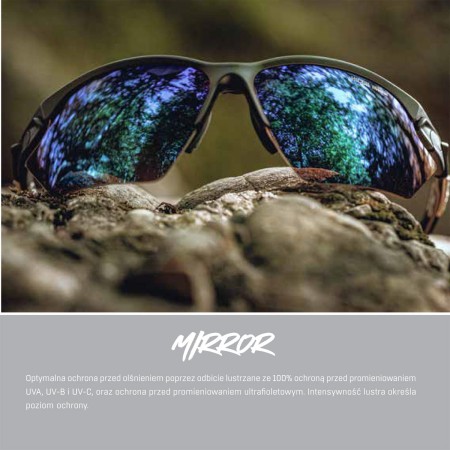 Alpina okulary defey hr kolor black szkło blue mirror cat.3 - rove.pl