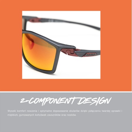 Alpina okulary defey hr kolor black szkło blue mirror cat.3 - rove.pl