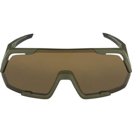 Alpina okulary rocket q-lite kolor olive matt szkło bronce mirror cat.3 hydrophobic, fogstop - rove.pl