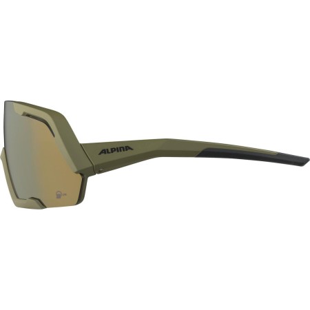 Alpina okulary rocket q-lite kolor olive matt szkło bronce mirror cat.3 hydrophobic, fogstop - rove.pl