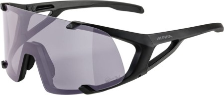 Alpina okulary hawkeye q-lite v kolor black matt szkło purple cat.1-3  hydrophobic, fogstop - rove.pl