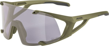 Alpina okulary hawkeye q-lite v kolor olive matt szkło purple cat.1-3  hydrophobic, fogstop - rove.pl