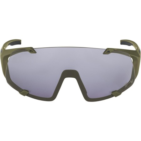 Alpina okulary hawkeye q-lite v kolor olive matt szkło purple cat.1-3  hydrophobic, fogstop - rove.pl