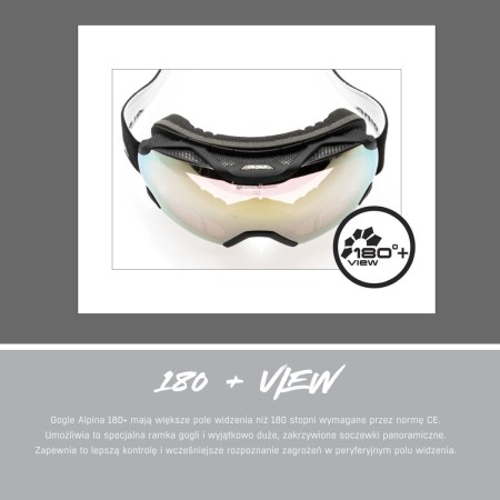 Alpina gogle blackcomb q-lite black-yellow matt szkło q-lite orange s2 new 2024 - rove.pl