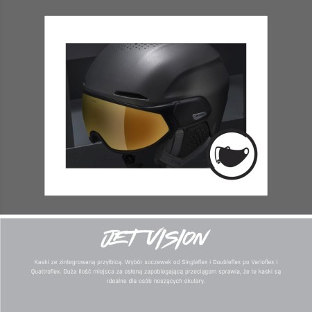 Alpina kask zimowy zupo visor q-lite blue matt 54-58 - rove.pl